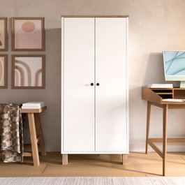 Hanah Home Armario Multiusos Nord - ND5-SW Blanco y Roble